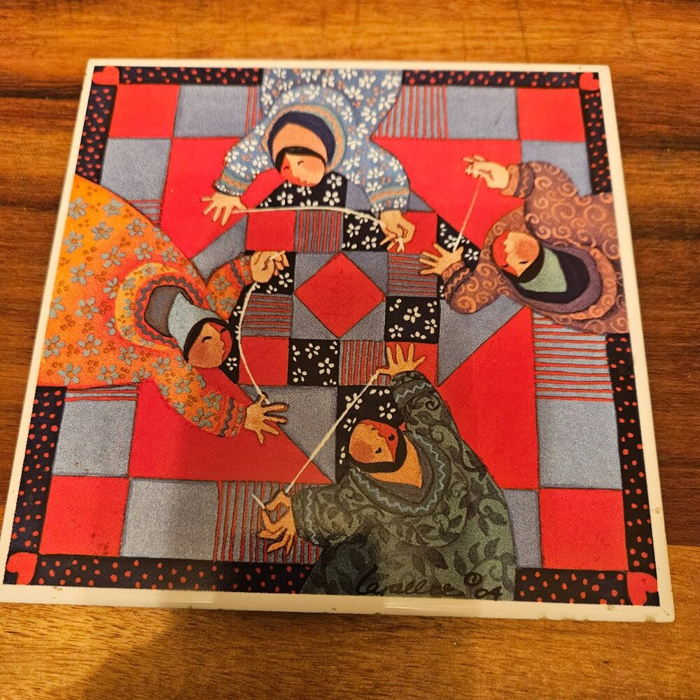 quilting quartet encore tile by Alaskan artist Barbara Lavallee